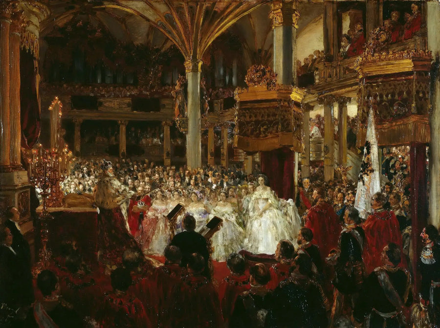 Guillaumes I kröning i Königsberg 1861 - Adolph von Menzel