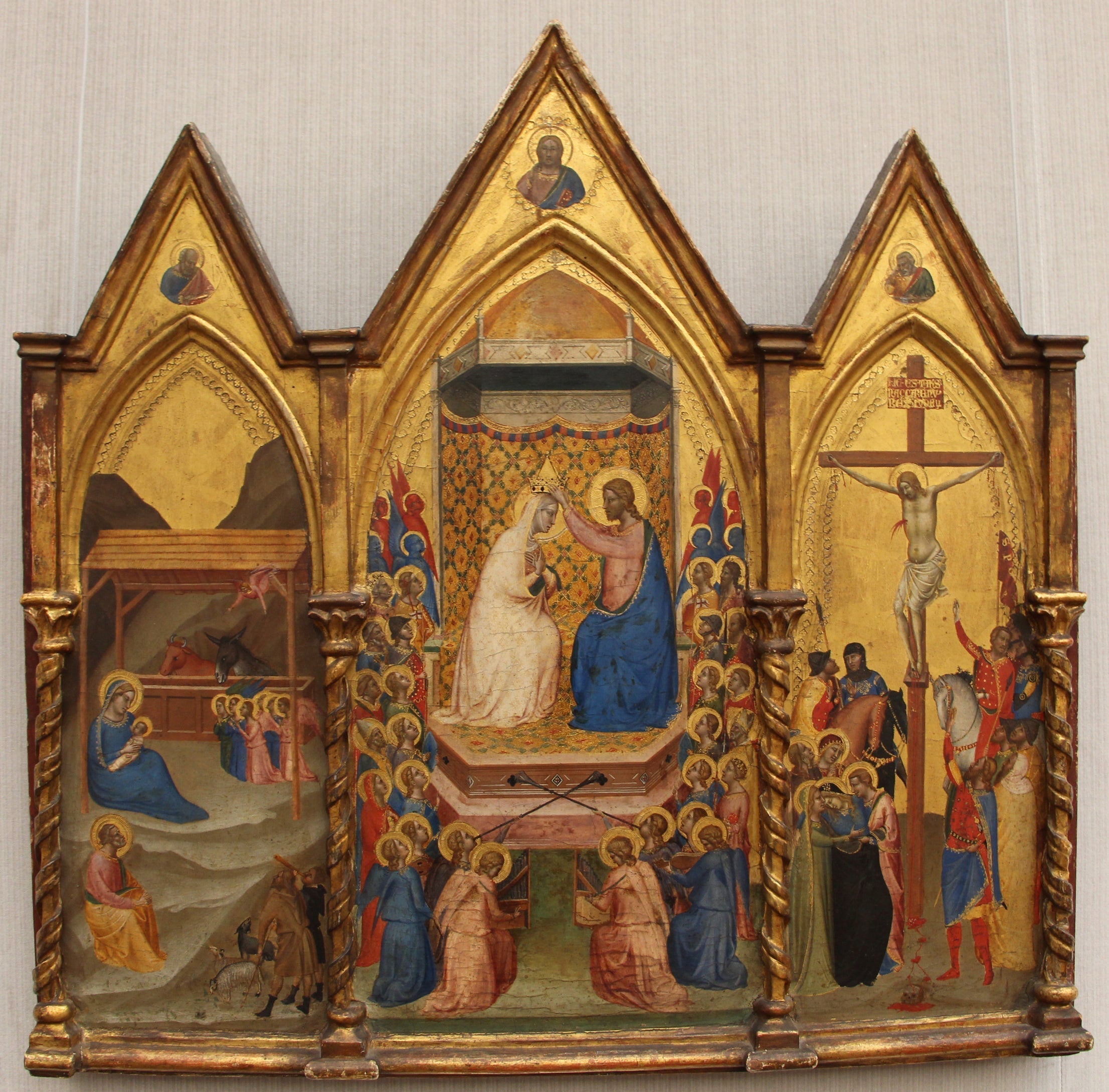 Le Couronnement de la Vierge - Bernardo Daddi image 1 copie peinte à la main à l’huile