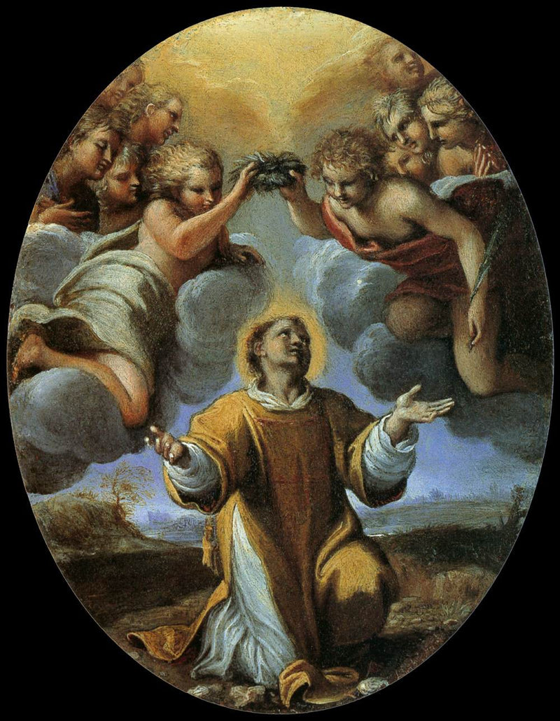Saint Stefan kröning - Annibale Carracci