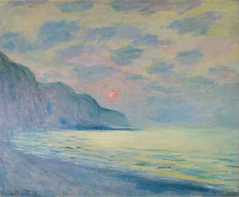 Solklostret, dimmigt väder, Pourville - Claude Monet