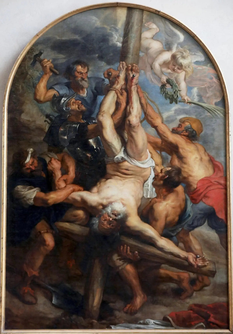Kristus korsfästelse av Sankt Peter - Peter Paul Rubens