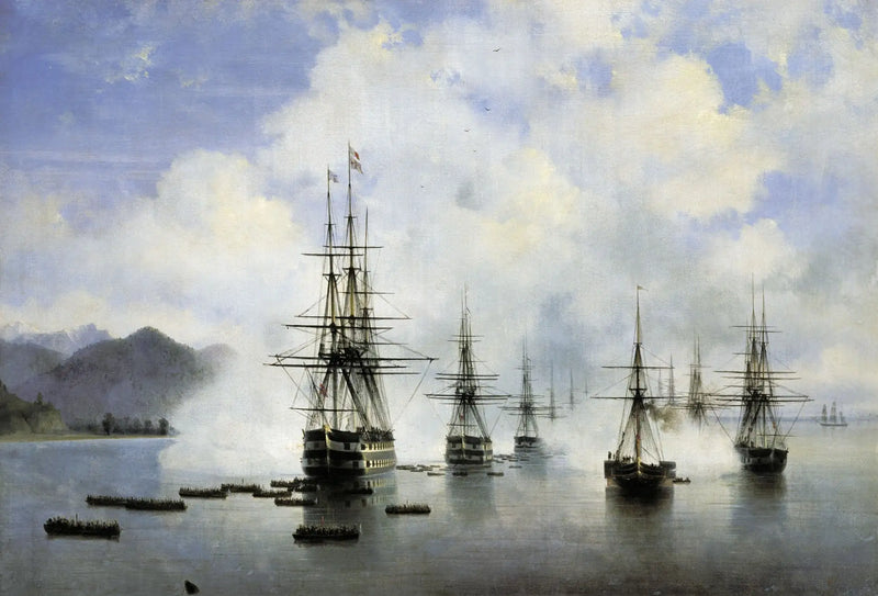 N. N. Raevskys landstigning vid Subashi - Ivan Aïvazovski