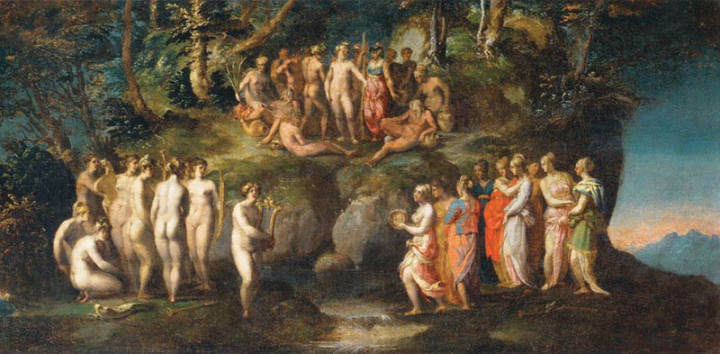 Piérides utmaning - Rosso Fiorentino
