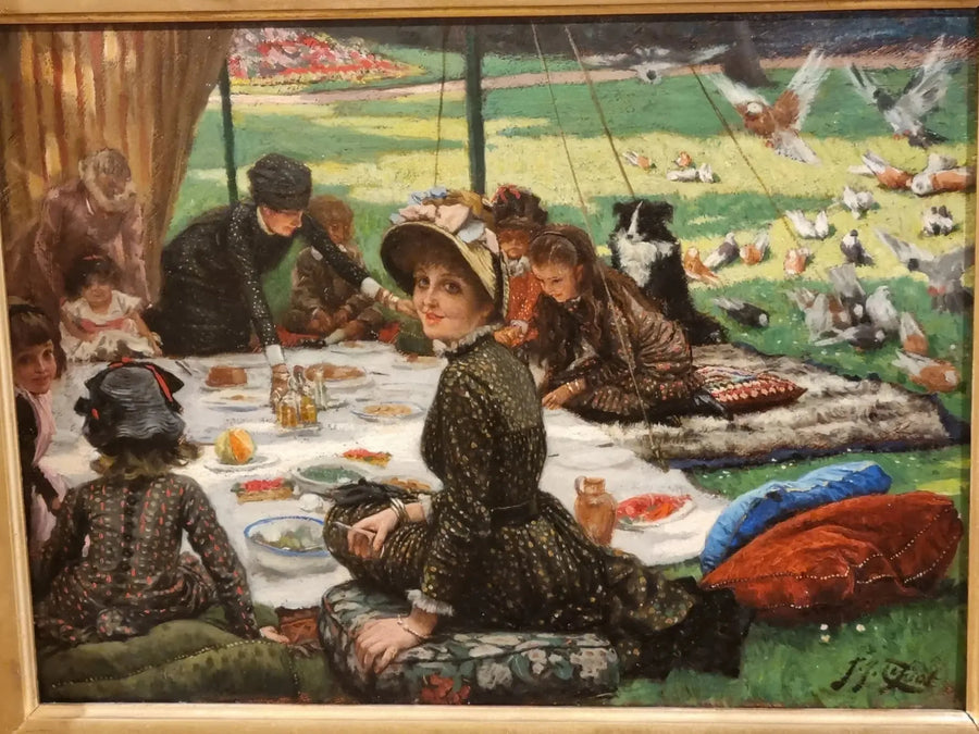Lunchen på gräset - James Tissot