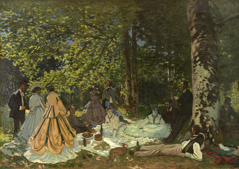 Lunch på gräset W62 - Claude Monet