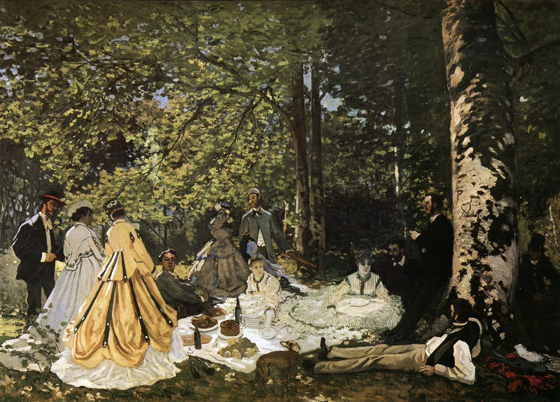 Lunch på gräset - Claude Monet