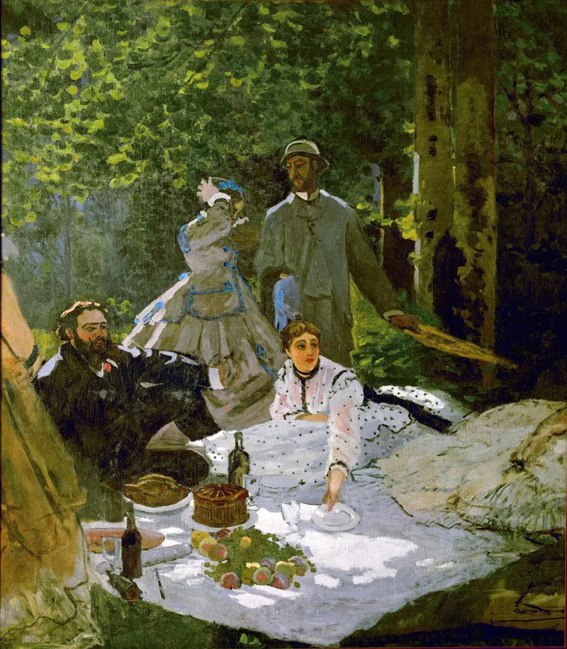 Lunch på gräset - Claude Monet