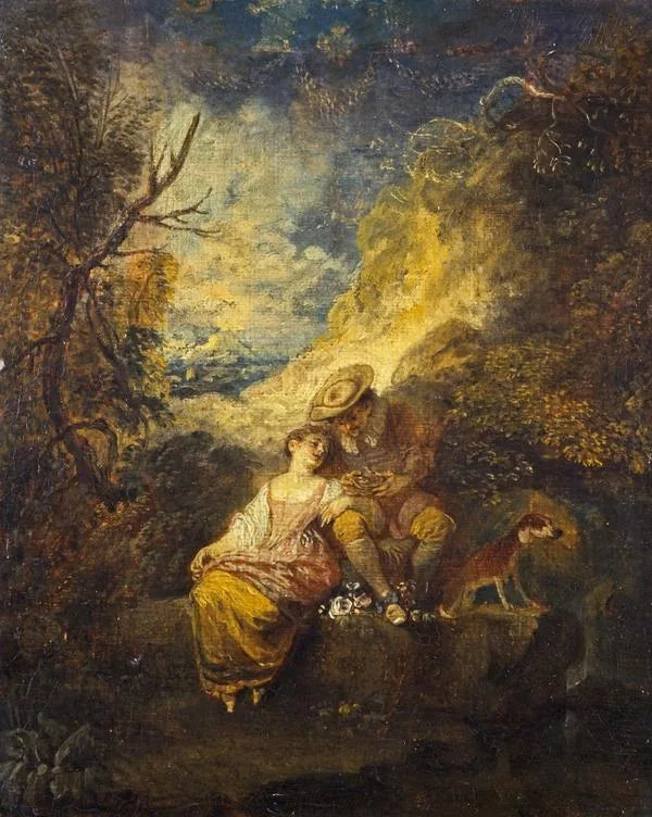 Fågeljägaren - Antoine Watteau