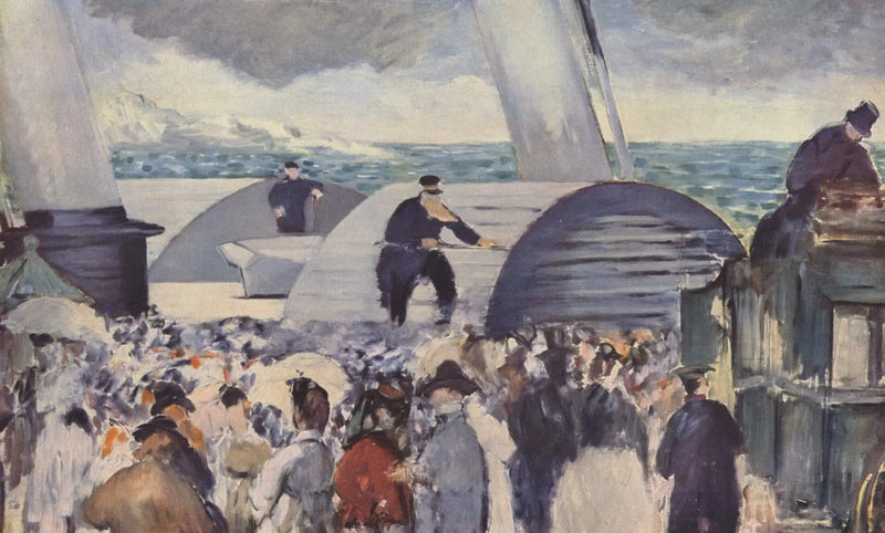 Ångbåtens avfärd från Folkestone - Édouard Manet