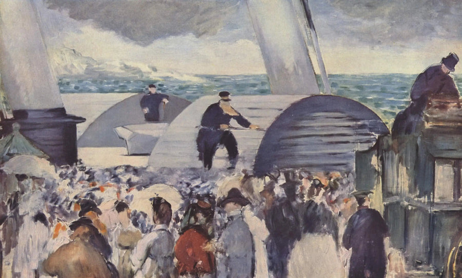 Ångbåtens avfärd från Folkestone - Édouard Manet