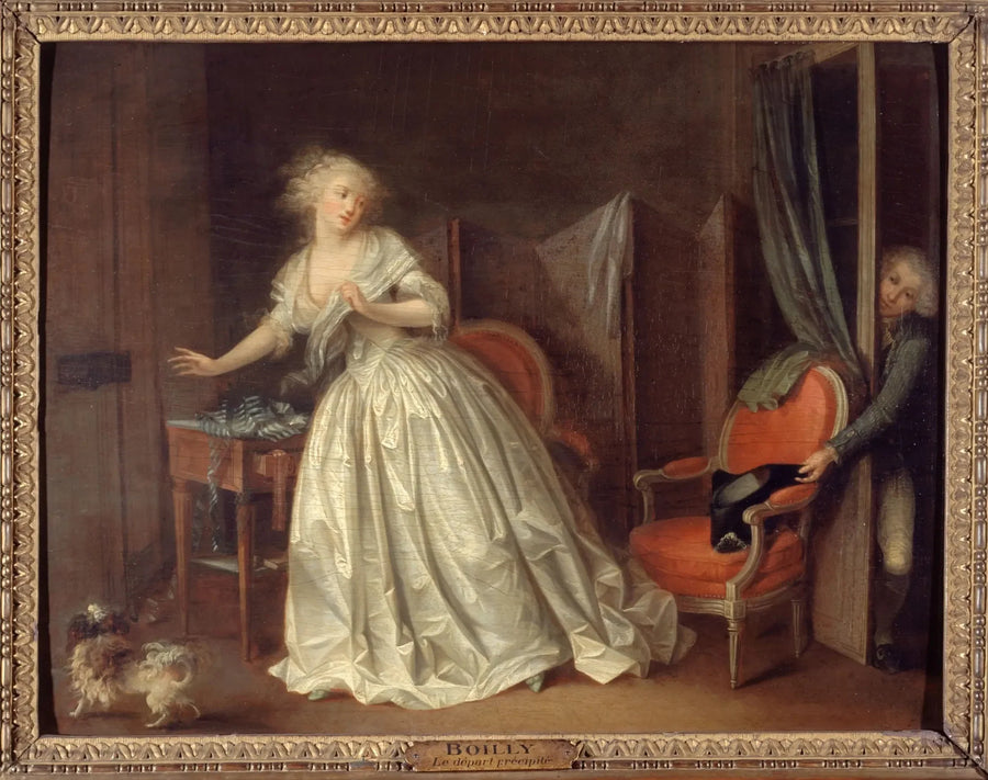 Den hastiga avfärden - Louis-Léopold Boilly