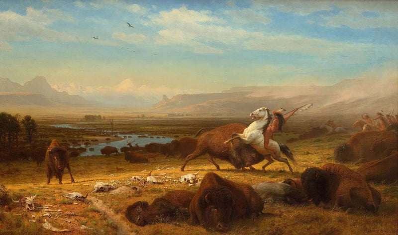 Den siste bisonen - Albert Bierstadt