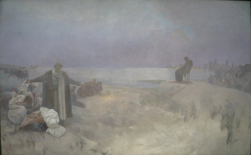 Den sista dagen av Jan Amos Komenský - Alphonse Mucha