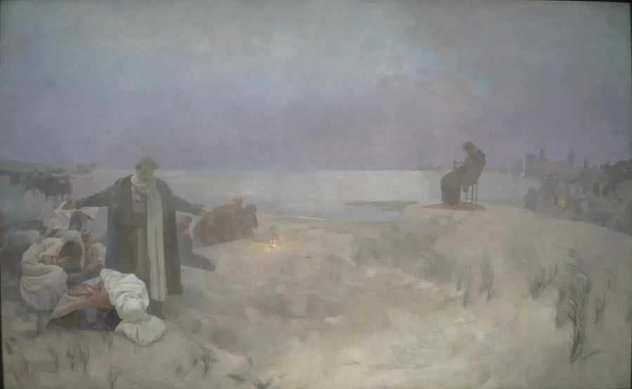 Den sista dagen av Jan Amos Komenský - Alphonse Mucha