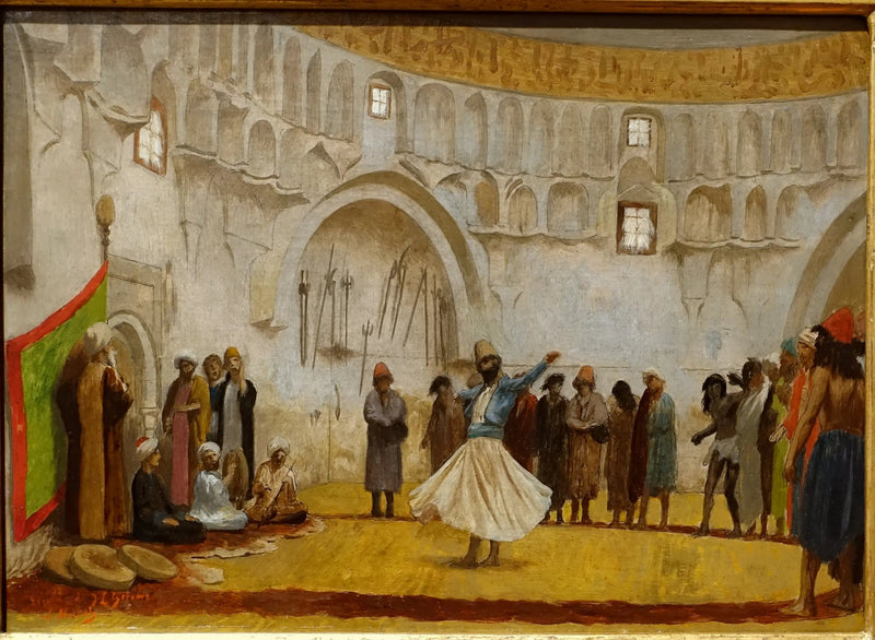 Dervischen snurrande (skiss) - Jean-Léon Gérôme