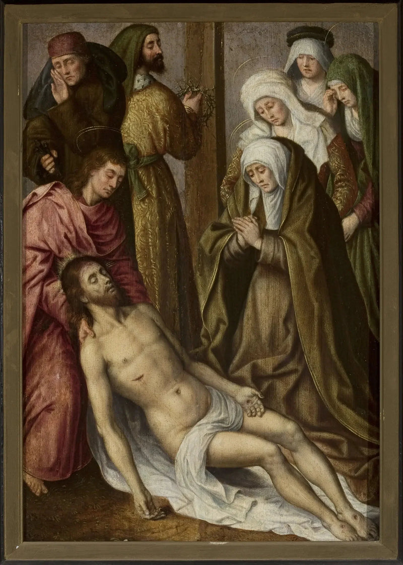 Kristi sorg (Matteus 27:59–61; Markus 15:46–47; Lukas 23:53–56; Johannes 19:38–42) - Hugo van der Goes
