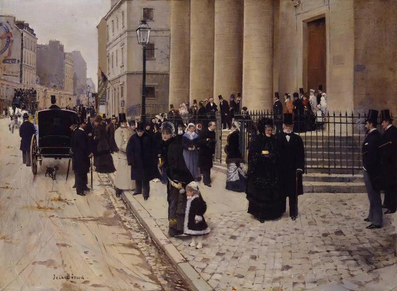 På söndagar, nära Saint-Philippe-du-Roule - Jean Béraud