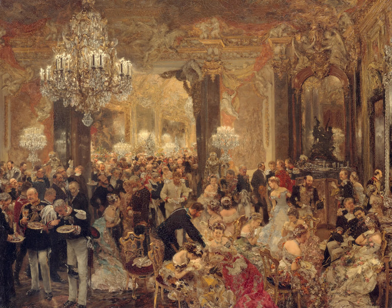 Diners på balen - Adolph von Menzel