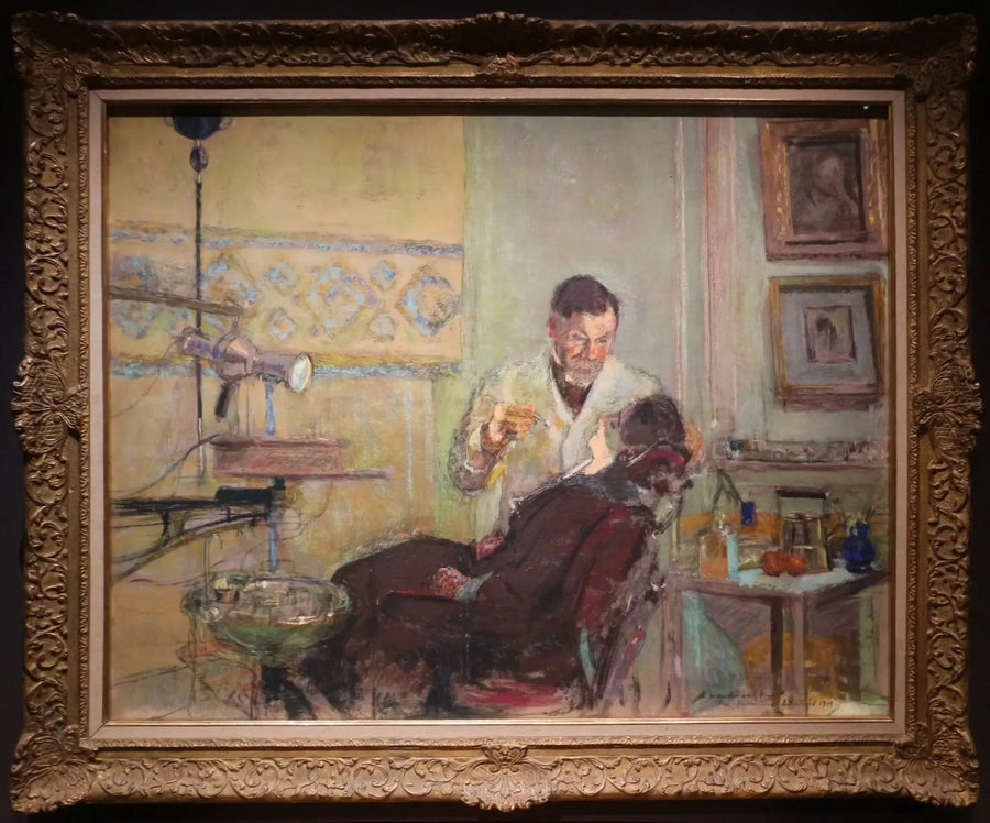 Läkare George Viau i sitt tandläkarkontor - Édouard Vuillard