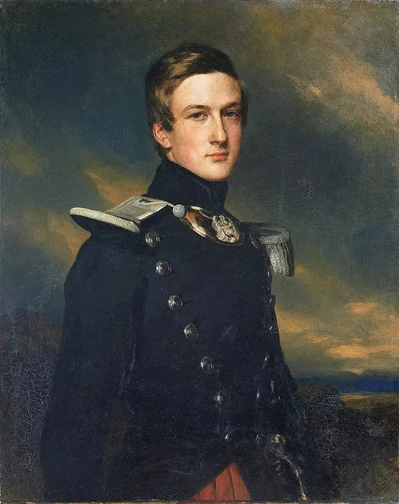 Hertig d'Aumale som bataljonschef för den 17:e lättingen - Franz Xaver Winterhalter