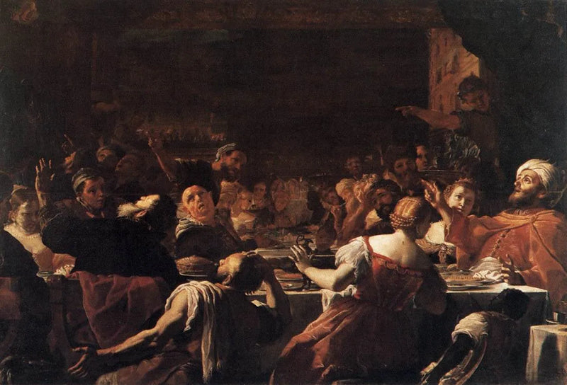 Balthazars måltid - Mattia Preti