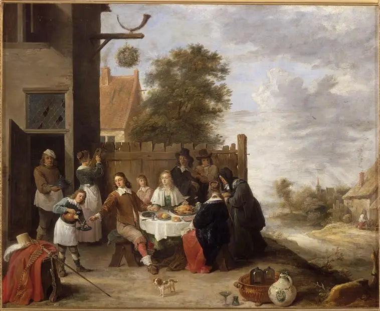 Den bortskämda barnets festmåltid - David Teniers den yngre