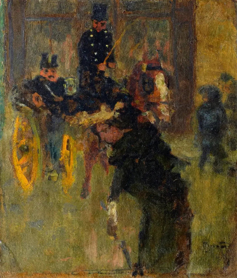 Häst och vagn - Pierre Bonnard