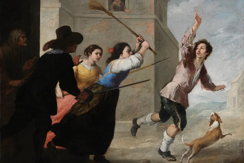 Den bortkomne sonen jagas - Bartolomé Esteban Murillo