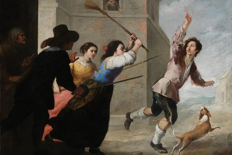 Den bortkomne sonen jagas - Bartolomé Esteban Murillo