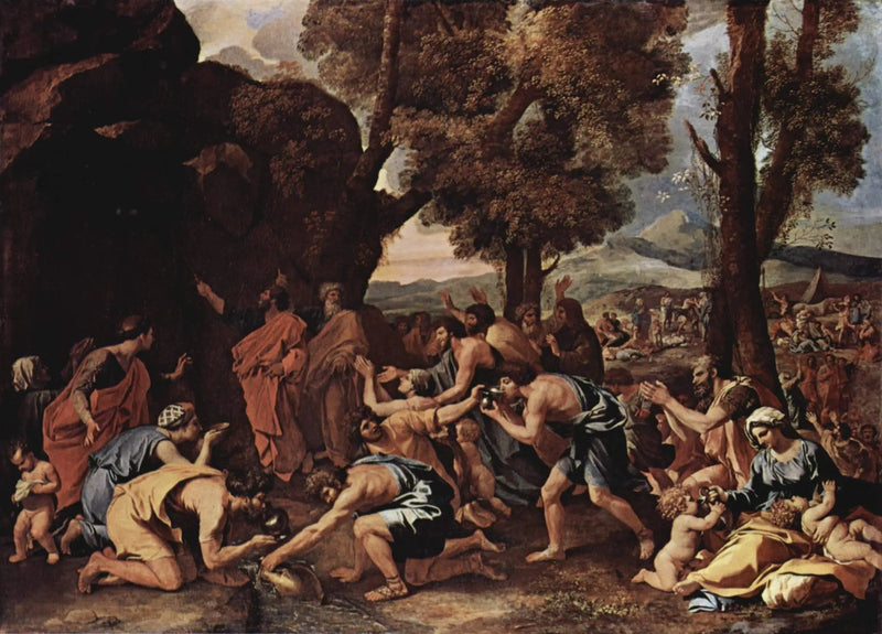 Klipporna som slår - Nicolas Poussin