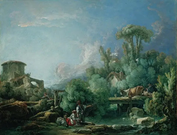 Den eleganta fiskaren - François Boucher