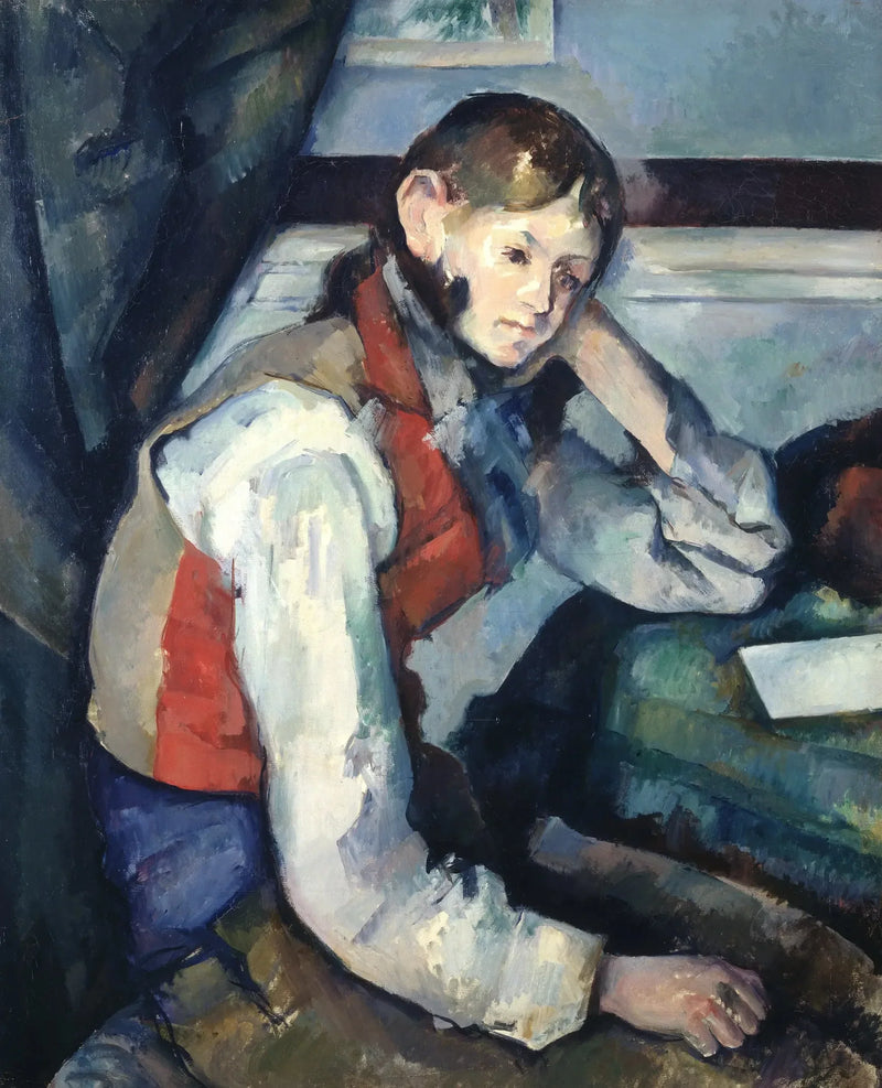 Pojken i röd väst - Paul Cézanne