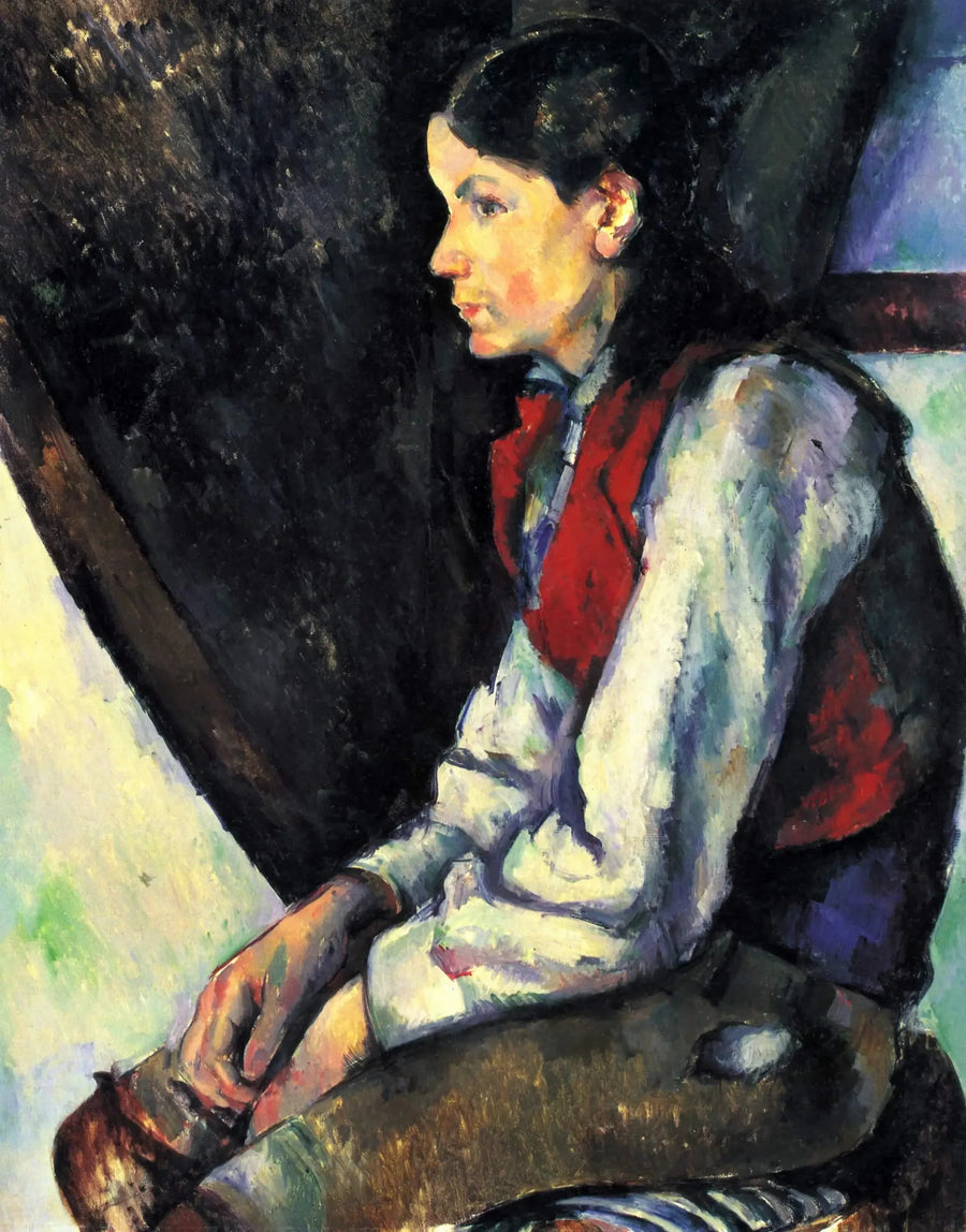 Pojken i röd väst - Paul Cézanne