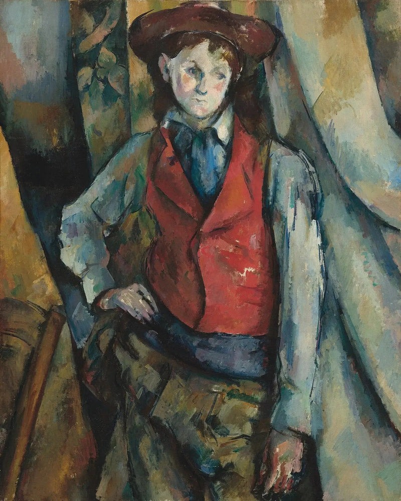 Pojken i röd väst - Paul Cézanne