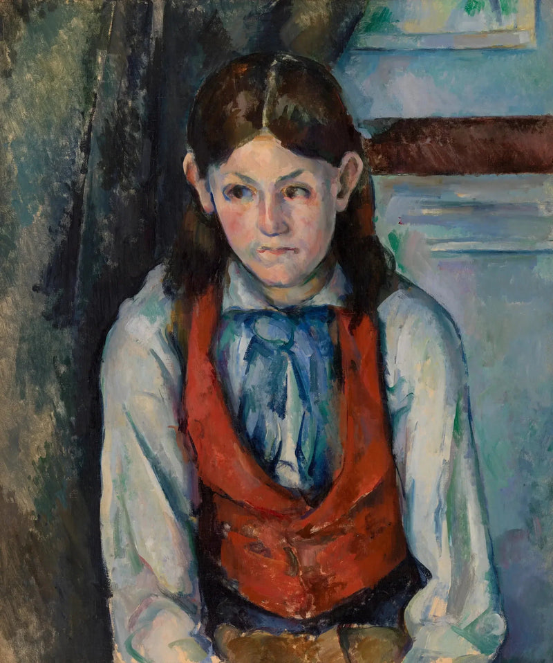 Pojken i röd väst - Paul Cézanne