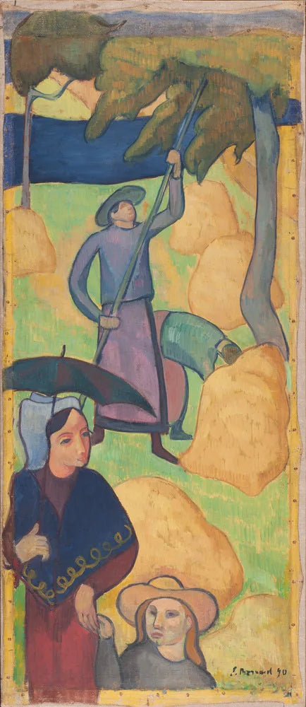Äppelskörd - Émile Bernard