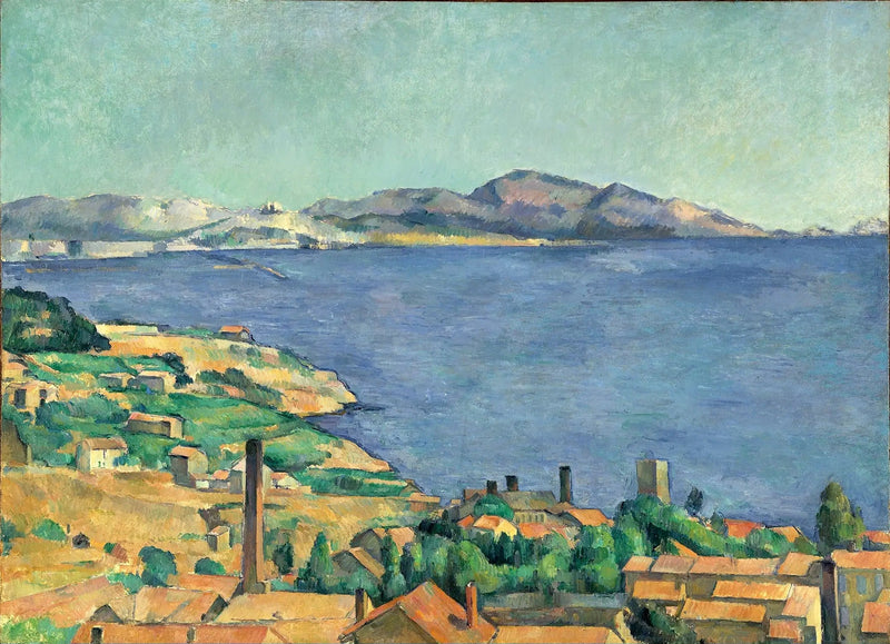 Marseillebukten sedd från l'Estaque - Paul Cézanne