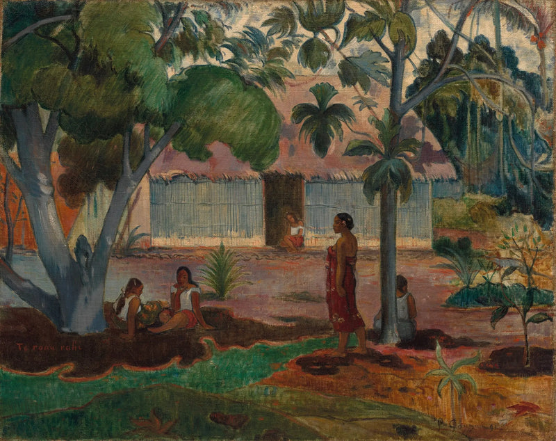 Det stora trädet - Paul Gauguin