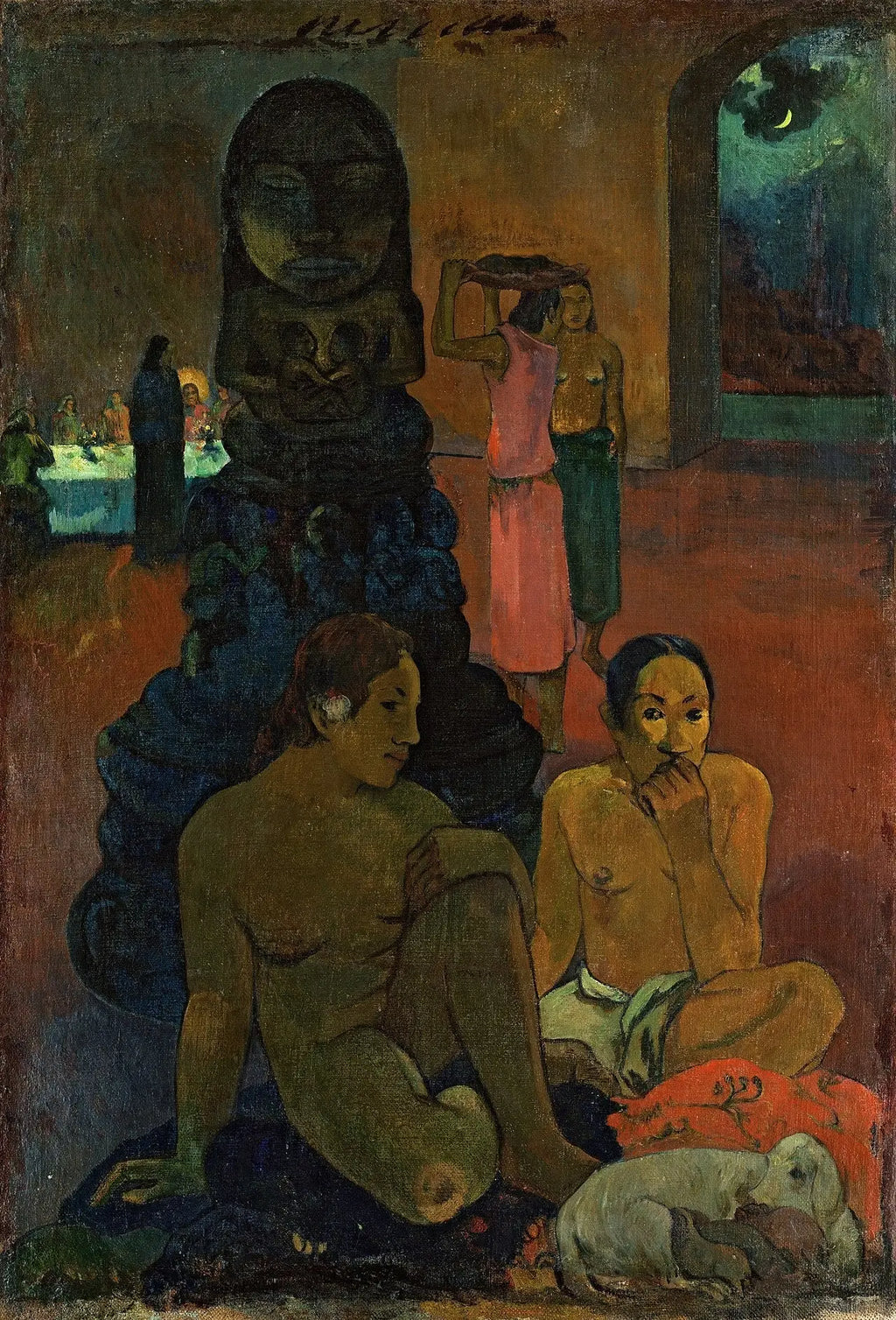 Reproduction du tableau « Le Grand Boudha - Paul Gauguin » par Alpha Reproduction en peinture à l’huile