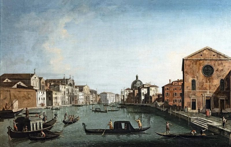 Canale Grande i Santa Lucia - Canaletto