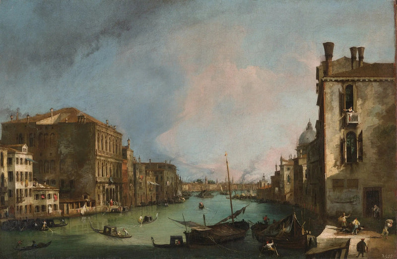 Grand Canal med Rialto-bron - Canaletto