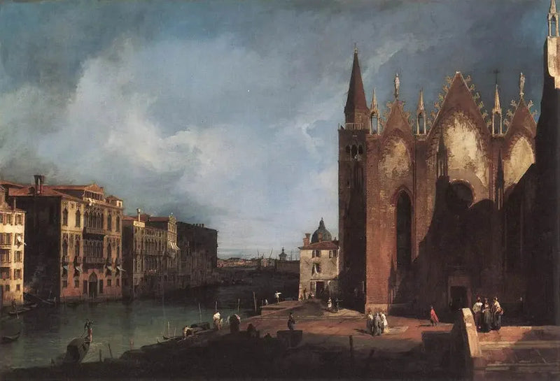 Santa Maria della Carità Grand Canal mot bacino di San Marco - Canaletto