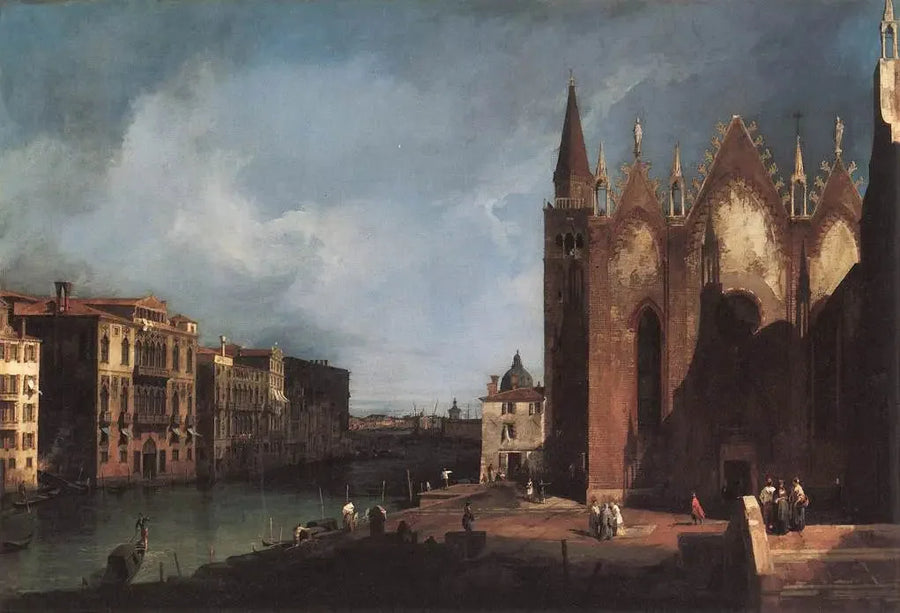 Santa Maria della Carità Grand Canal mot bacino di San Marco - Canaletto