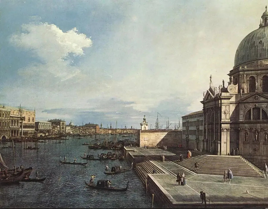Canale Grande från Salute-kyrkan - Canaletto