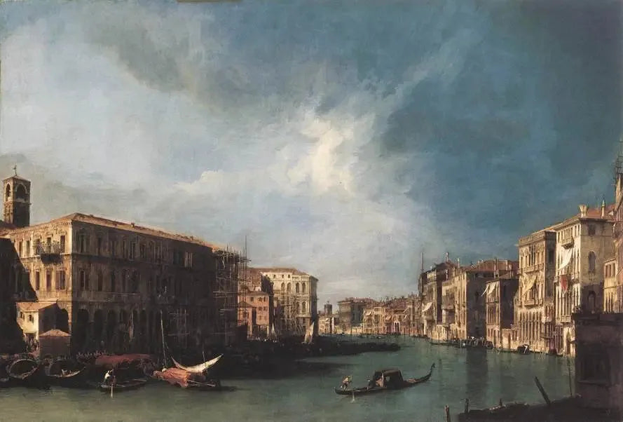 Canale Grande från Rialto mot norr - Canaletto