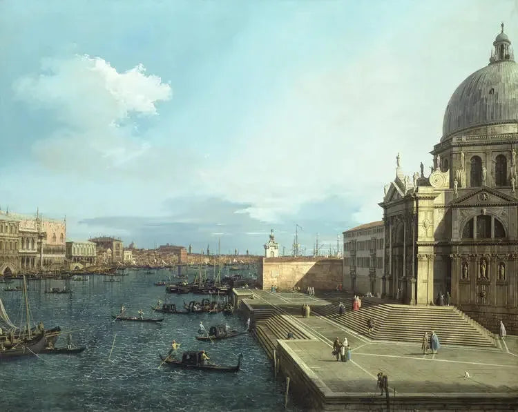 Canale Grande och Santa Maria della Salute - Canaletto