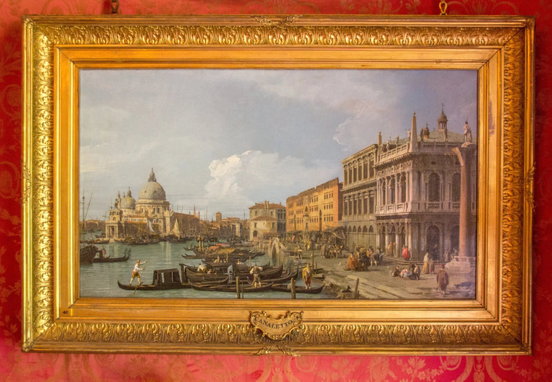 Grandkanalen, Piazzetta och Sjöporten, Venedig - Canaletto