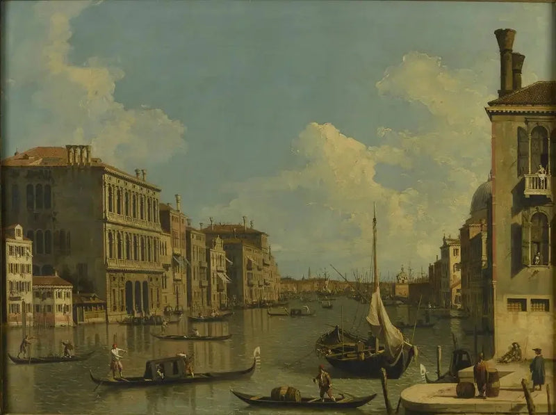 Grand Canal, sett österut från S. Vio - Canaletto