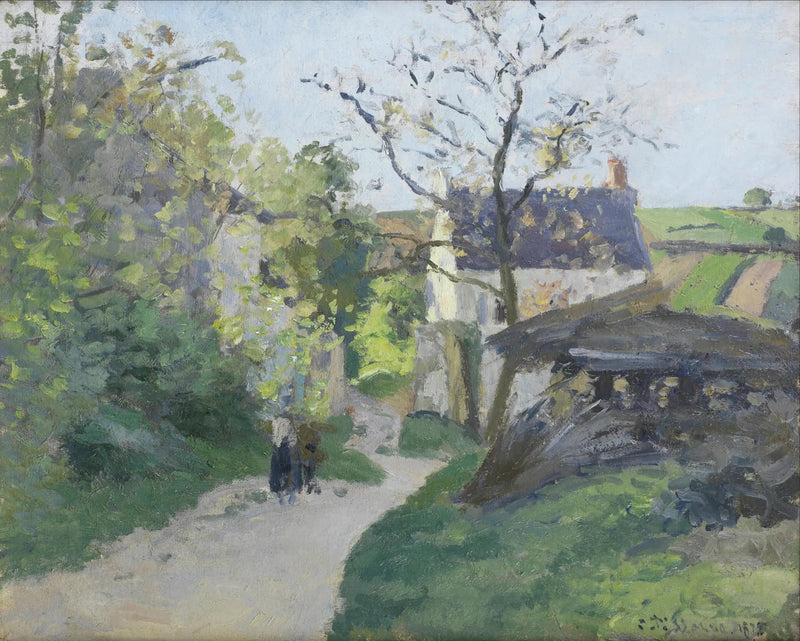 Den Stora Valnöt, huset Rondest, Pontoise - Camille Pissarro