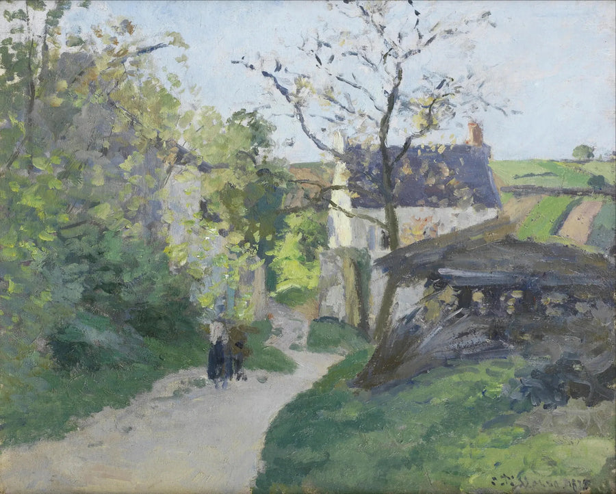 Den Stora Valnöt, huset Rondest, Pontoise - Camille Pissarro